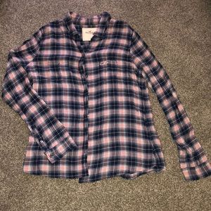 Hollister plaid button up